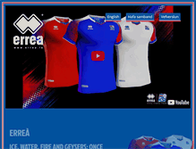 Tablet Screenshot of errea.is